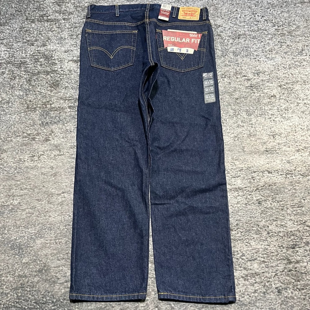 NEW Vintage Levi's 505 Regular Fit Jeans Mens 38x30‎ Blue Denim Y2K 2000s
